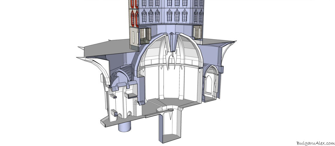 Animation scene design - Castle tower section