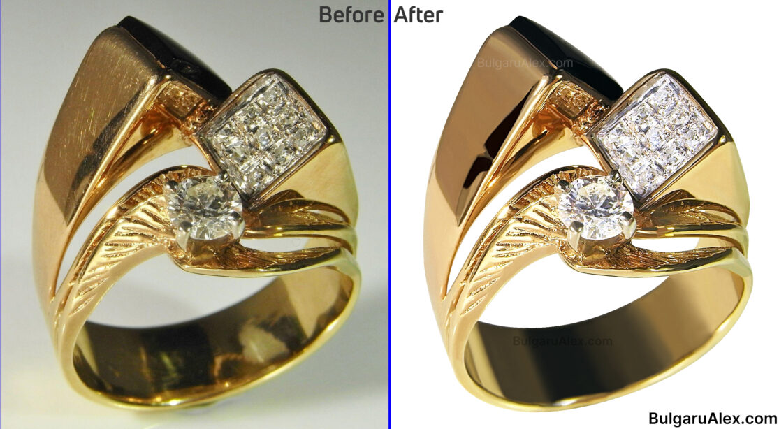 Jewelry retouching / background removal