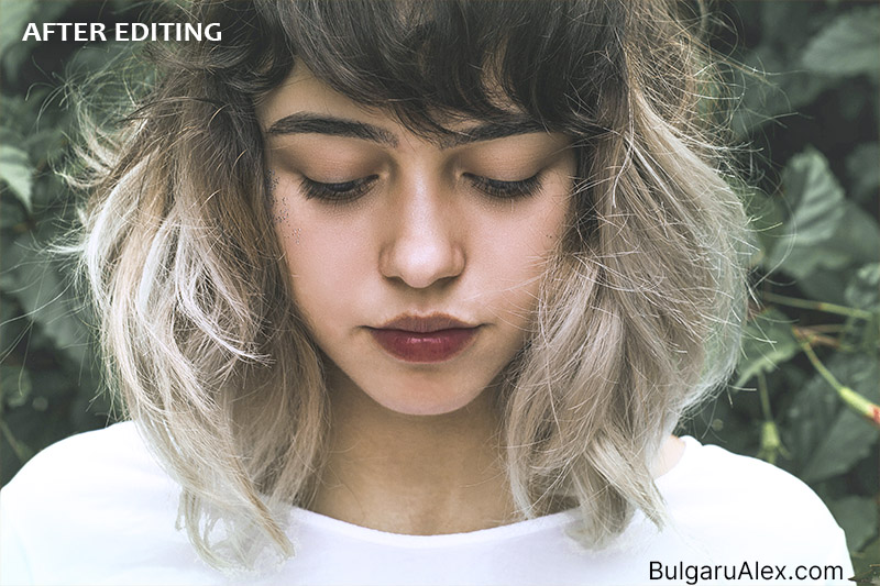 After retouching